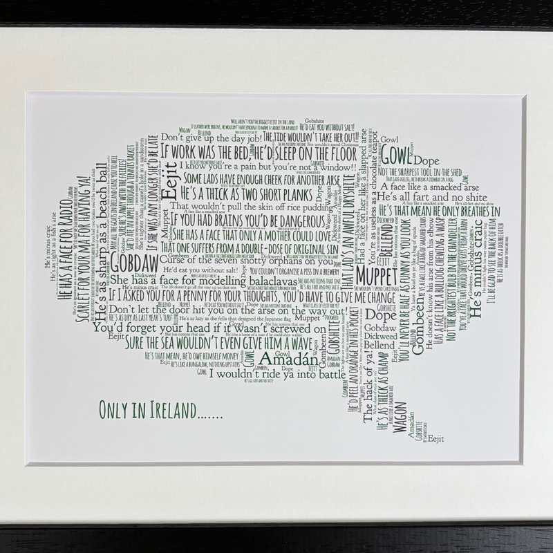 Irish Insults Print